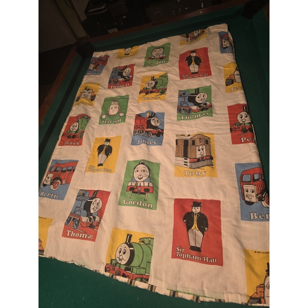 Vintage‎  Britt Allcroft Thomas The Train  Crib Blanket